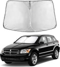 EcoNour Windshield Sunshade for Dodge Caliber 2007–2012 | Custom Fit Front Window Sun Shade | Blocks Harmful UV Rays & Reduces Heat | Foldable Sun Visor with Storage Pouch