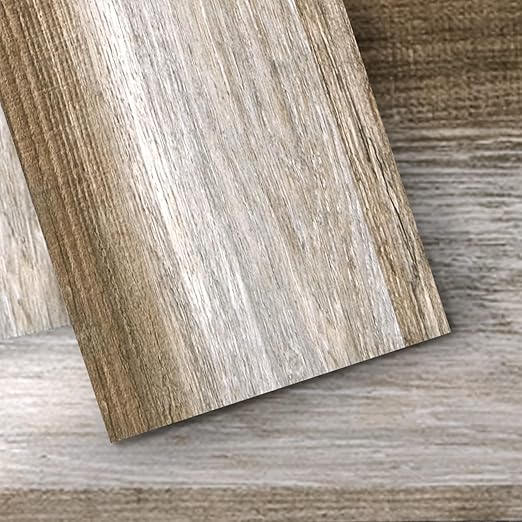 Art3d Peel and Stick Floor Tile Vinyl Wood Plank 12-Pack 18 Sq.Ft, Old Wood, Rigid Surface Hard Core Easy DIY Self-Adhesive Flooring