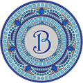 Skip's Garage Custom Monogram Decorative Pool Art - Mosaic Pool Art - Choose Your Size & Personalization - Easy Drop-in Installation
