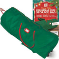 Holiday Cheer Christmas Tree Storage Bag with Wheels – Heavy Duty Christmas Tree Bag Fits Up to 9ft Tall Artificial Christmas Tree, Waterproof, Durable Handles & Zipper – Xmas Tree Storage Bag (Green)