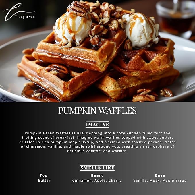 Lapew Pumpkin Waffles Scented Mop Soap Concentrate 36 oz | Premium Fragranced Floor Cleaner | Streak-Free | Hard Floor Cleaning Solution | Eco Friendly | Made in USA (Pecan Pumpkin Waffles)
