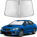 EcoNour Windshield Sun Shade Compatible for Subaru WRX 2008-2021 Front Window Sunshade Foldable Sun Visor UV & Heat Blocking Protection