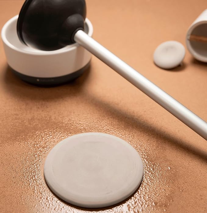 Full Circle Refill Component - Dry Earth Disk for Royal Plunge Toilet Plunger, Diatomaceous Earth for Mold & Mildew Prevention