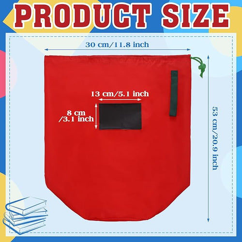 6 Pcs 21 x 12 Inch Red Inflatable Decorations Storage Bag Waterproof Inflatable Decorations Storage Bag Christmas Storage Containers for Holiday Ornaments Accessories Gift Organizer