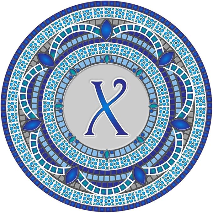 Skip's Garage Custom Monogram Decorative Pool Art - Mosaic Pool Art - Choose Your Size & Personalization - Easy Drop-in Installation