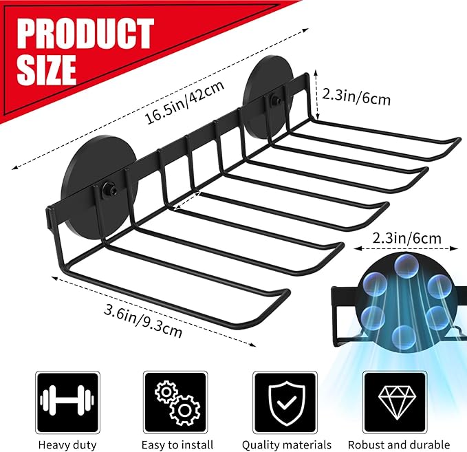 joaoxoko Heavy Duty Magnetic Power Tool Organizer,Drill Holder Wall Mount,50 lb Garage Storage Utility Storage Thickened Drill Rack for Dewalt Milwaukee Ryobi Cordless Tool