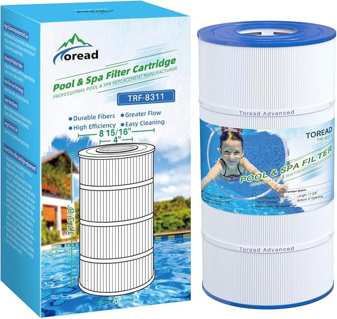 TOREAD Pool Filter Replaces Hayward X-Stream CC1000, CCX1000-RE, Pleatco PXST100, Ultral-B6, Unicel C-8311,Filbur FC-1285, 817-0100N/P, Waterway Pro Clean 100, 1 Pack