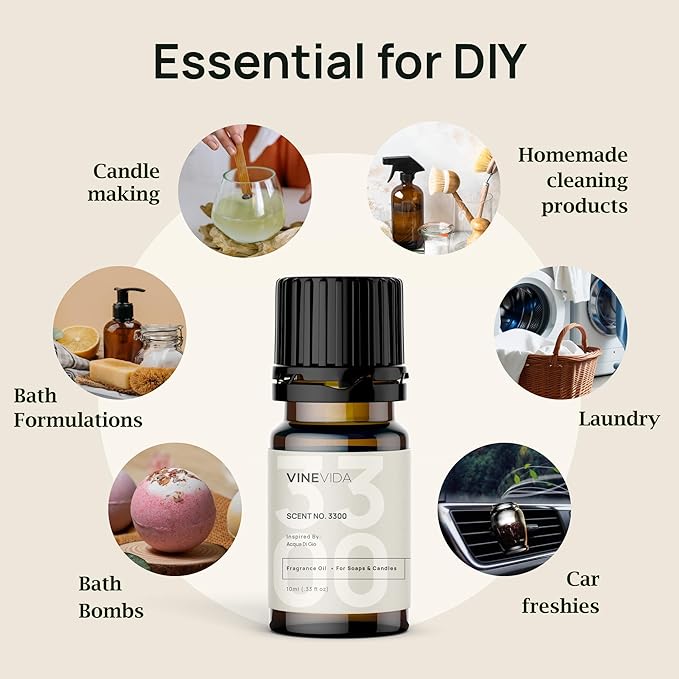 VINEVIDA [0.33oz] Scent No.1012 Inspired by Ritz Carlton Hotel Fragrance Oil for Candle Making and Soap Making - Premium Candle Scents for Soy Candles