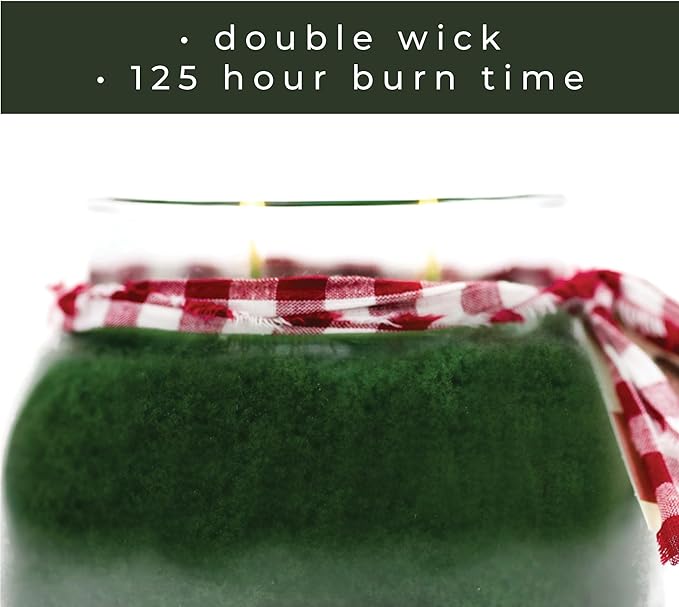A Cheerful Giver - Holly Tree Mama Scented Glass Jar Candle (22oz) with Lid & True to Life Fragrance Made in USA