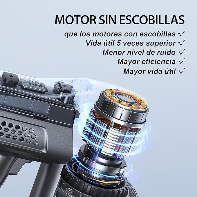 Greenote Cordless Vacuum Cleaner, 22Kpa Powerful Suction, 190W Strong Brushless Motor with 6 in 1 Lightweight Stick Vacuum, 30 Min Max Runtime Rechargeable Vacuums for Home Pet Hair Carpet Hard Floor
