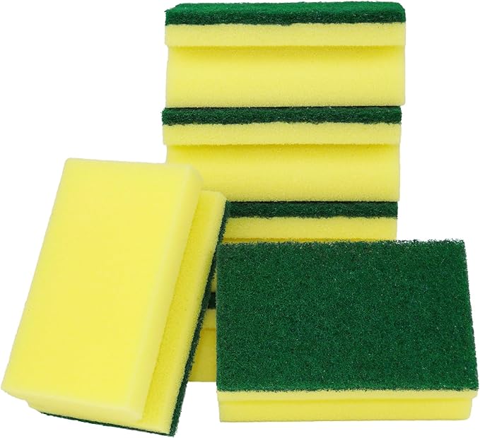 NESTLY Kitchen Sponges, Heavy Duty Dish Sponges for Cleaning Kitchen, Dishes, Bathroom, 6-Pack Cleaning Sponge