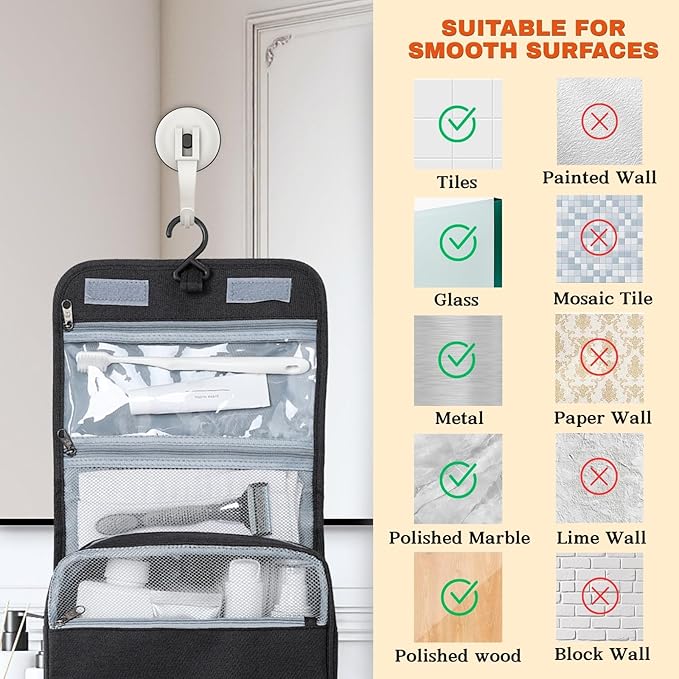 Suction Cup Hooks for Door Wreaths, 2 Pcs Removable & Reusable Christmas Wreath Hangers for Front Doors, No Drill Heavy Duty Vacuum Shower Hooks for Window Bathroom Towels RV Home Storage Hooks(White)