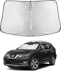 EcoNour Windshield Sun Shade Compatible for Nissan Rogue 2014–2020 | SUV Front Window Sunshade | Foldable 4-Layer Sun Visor Protector | UV & Heat Blocking | Keeps Interior Cooler