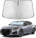 EcoNour Windshield Sunshade Compatible for Nissan Altima 2019-2026-240T Polyester Material Cars Sun Visor Reflector Blocks UV Rays - Foldable Sunshade Interior Protection Accessories