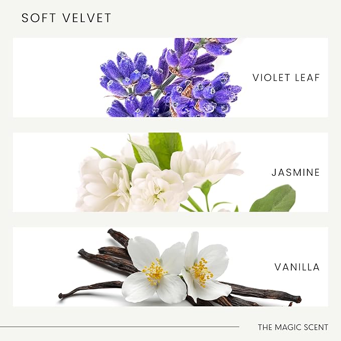 The Magic Scent Soft Velvet Diffuser Oil - Hotel & Home Luxury Scents - Diffuser Oil Scents for Home Designed for Use in All Diffusers - 4 fl oz, 120 mL
