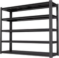 LI JIU HOME 72“H Garage Shelving Heavy Duty Storage Shelves 3500 LBS Adjustable Metal Shelving Uints and Storage for Garage,Warehouse,School,Commercial,Business，62 "W x 24 "D x 72 "H (72 * 62 * 24)