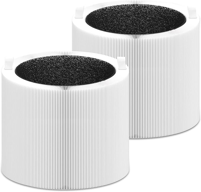 Blue Pure 411i/411a Max Replacement Filter Compatible with 411i/411a Max Smart Machine Blue Pure F4MAX, 3-in-1 Efficient Middle Filter and Activated Carbon Filters for Home Living Room, 2 Pack