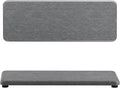 NiuYichee 2 Pcs Water Absorbing Stone Trays, Kitchen/Bathroom Sink Soap Dish, Diatomite Tray Used for Hand Soap & Cosmetic Bottles in The Modern Home, 3.15" W x 8.7" L, Gray