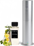 Aroma Scent Diffuser Starter Kit for Up to 1000SQ. FT. Coverage - 120ML Waterless Essential Oil Scent Included - Luxury Aroma Diffuser Ideal for Home, Office & Hotel (Silver, Escapade)