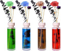Ikeda Reed Diffuser Set of 4, Lavender, Gardenia, Rose&Tea Scented Diffuser with Sticks, 5.07 fl oz Each, Home Fragrance Essential Oils Diffusers for Bathroom, Shelf Decor&Air Fresheners