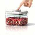 Cozey Daily Airtight Food Storage Container Pop Containers With Lids, Bpa Free for Spaghetti Cereal Flour Rice Kitchen Organizer (rectangle 520ml / 0.52qt)