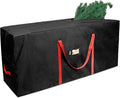 Christmas Tree Storage Bag 9 ft, Fits Up to 9 Foot Artificial Trees, 600D Oxford Tear-proof Xmas Tree Bag, Reinforced Handles & Zippered & Durable, Holiday Decoration Storage Bags, Black