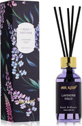 Airkeep Reed Diffuser Set, 3.38 fl oz (100 ml) - Lavender Field Oil Diffusers with 8 Reed Sticks, Home Fragrance Reed Diffuser for Bathroom Shelf Decor