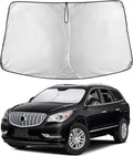 EcoNour Windshield Sun Shade Compatible for Buick Enclave 2010-2017 Front Window Sunshade Foldable Sun Visor UV & Heat Blocking Protection