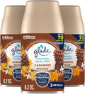 Glade Automatic Spray Refill, Air Freshener for Home and Bathroom, Cashmere Woods, 6.2 Oz, 3 Count