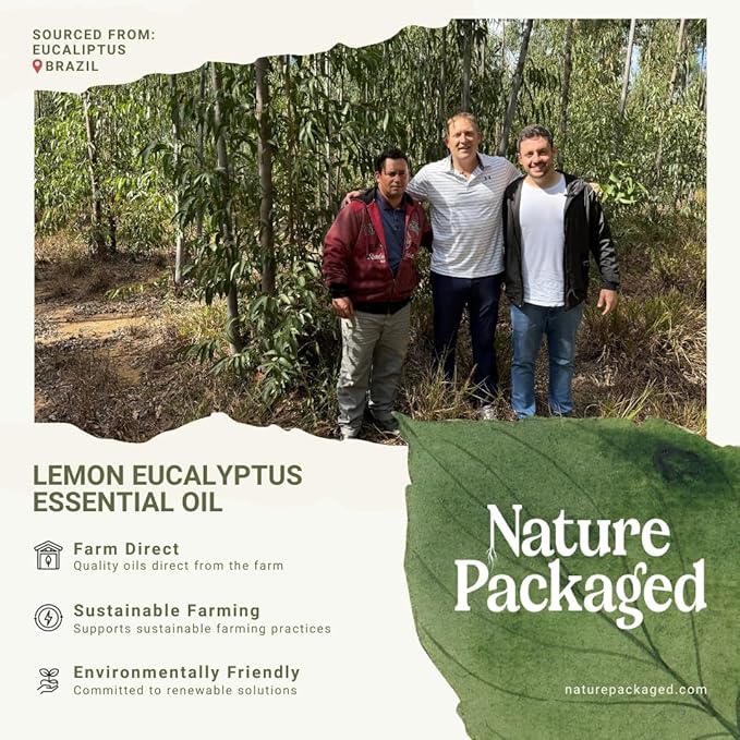 Lemon Eucalyptus Oil by Eucaliptus from Brazil - Pure Lemon Eucalyptus - 100% Pure Steam Distilled Natural Aceite de Eucalipto Limón - Aromatherapy - Premium Therapeutic Grade (8oz)