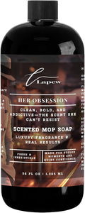 Lapew Her Obsession Scented Mop Soap Concentrate 36 oz | Premium Fragranced Floor Cleaner | Streak-Free | Hard Floor Cleaning Solution | Eco Friendly | Made in USA