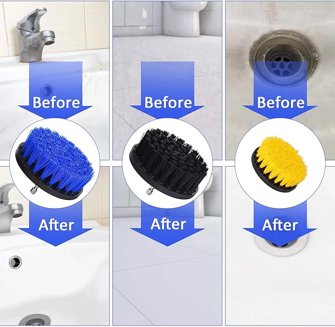 MB Stone Care Easy Oxy Marble Tile Grout Cleaner with Drill Brush KIT - Cleans Granite, Stainless Steel, Fabric, Quartz, Glass (Quart Bundle)