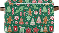 ALAZA Lovely Candy Christmas Tree Green Foldable Storage Box Storage Basket Organizer Bins with Handles for Shelf Closet Living Room Bedroom Home Office 2 Pack