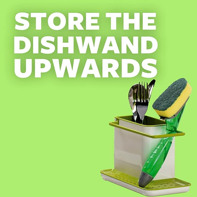 Scotch-Brite Heavy Duty Dishwand Kit, Includes 1 Wand & 2 Refill Pads, Keep Hands Out of The Mess