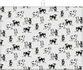 Dish Drying Mat For Kitchen Counter, Cute Cows Microfiber Absorbent Dish Drainer Rack Pad Reusable Large 18x24in Drying Mat