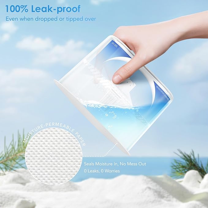 Moismile Moisture Absorbers 12 Packs, 10.8OZ Efficient Humidity Absorber ＆ Odor Eliminator Boxes, Refillable Car Dehumidifier for Closet, Bathroom, Basement＆ RV, Fragrance Free
