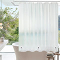 Seenus 60 x 60 inch Small EVA Frosted Shower Curtain Liner, Bpa-Free Shower Curtain Short with 3 Extra-Large Magnets, Waterproof Vinyl Bathroom Window Curtain Translucent for Privacy