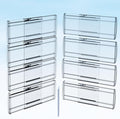 SPEREELER 8 Pack Adjustable Drawer Dividers for Clothes,6" High Expandable From 12-20" Clear Drawer Organizers, PC Plastic Separators for Dresser/Bedroom/Bathroom/Kitchen/Office Storage