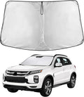 EcoNour Windshield Sunshade for Mitsubishi Outlander 2013–2021 | Custom Fit Front Window Sun Shade | Blocks Harmful UV Rays & Reduces Heat | Foldable Sun Visor with Storage Pouch