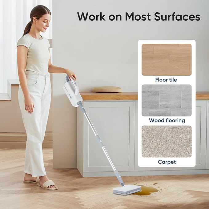 Seyola Steam Mop Pads for Floor Cleaning, Washable and Reusable Replacement Mop Pads 6pack