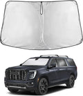 EcoNour Windshield Sun Shade Compatible for GMC Yukon XL 2021–2025 | SUV Front Window Sunshade | Foldable Heavy-Duty Sun Visor Protector | Blocks UV Rays & Reduces Interior Heat