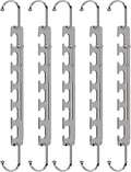 Sindax Space Saving Hangers Telescopic, 6 Holes Clothes Hangers Adjustment to 9 Holes, Upgraded Sturdy Metal Clothes Hangers Space Saving for Heavy Clothes, Closet Organizers and Storage - 8 Pack