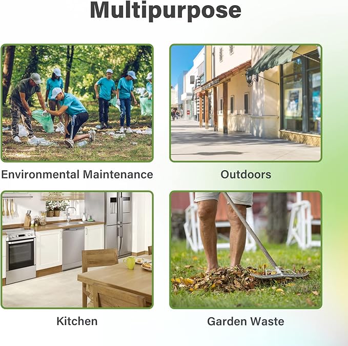 JENCENBIO Compostable Trash Bags, 2.6 Gallon, 100 Count, 100% Compost Waste Bags for Kitchen Bathroom Office, Small Countertop Bin Compost Bags, US BPI and Europe OK Compost Home Certified