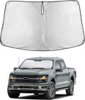 Econour Windshield Sun Shade for Ford F-150 2021–2024 2025 2026, Car Windshield Sun Shade & Window Cover, Reflective UV & Heat Blocker, Foldable Sun Visor for Front Windshield, Car Accessories