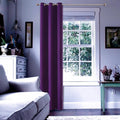 ChrisDowa Grommet Blackout Curtains for Bedroom - Thermal Insulated Room Darkening Curtains for Living Room (1 Panel Set, Royal Purple, 42W x 84L)