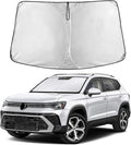 EcoNour Windshield Sun Shade Compatible for Volkswagen Taos 2022–2026 | SUV Front Window Sunshade | Foldable Sun Visor Protector | Blocks UV Rays & Reduces Cabin Heat