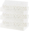 M METERXITY 6-Pack Kitchen Sponges, Condense Eco Cellulose Non-Scratch Scrub Heavy Sponge for Kitchen/Household/Bathroom, Clean Tough Messes Dish Scrubber [White]