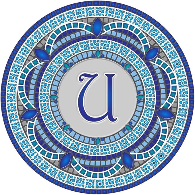 Skip's Garage Custom Monogram Decorative Pool Art - Mosaic Pool Art - Choose Your Size & Personalization - Easy Drop-in Installation