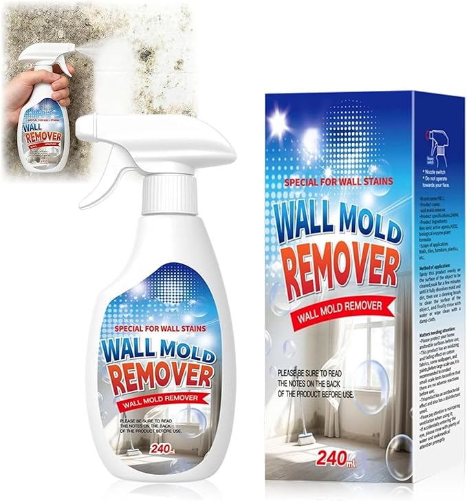 aeaarvged Highly Effective Removal Spray, Wall Cleaner Spray, Dust and Dirt Removal, 8.12 Fl oz, for Wood, Tile, Fabric, Bathrooms, Kitchens