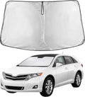 EcoNour Windshield Sunshade for Toyota Venza 2009–2015 | Custom Fit Front Window Sun Shade | Blocks Harmful UV Rays & Reduces Heat | Foldable Sun Visor with Storage Pouch